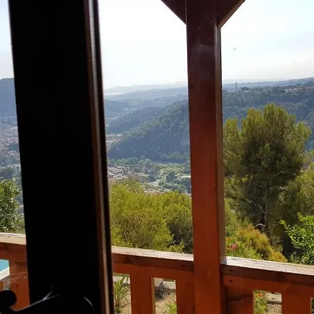 Chalet Côte d'Azur Piscine Terrasse et Vue Mer Drap Exterior foto